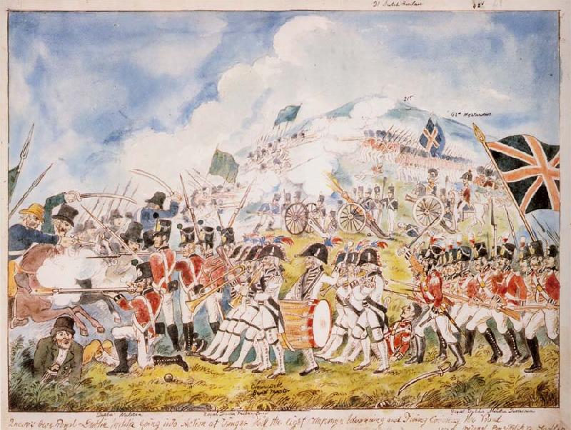Thomas Pakenham A reconstruction by William Sadler of the Battle of Vinegar Hill painted in about 1880 France oil painting art